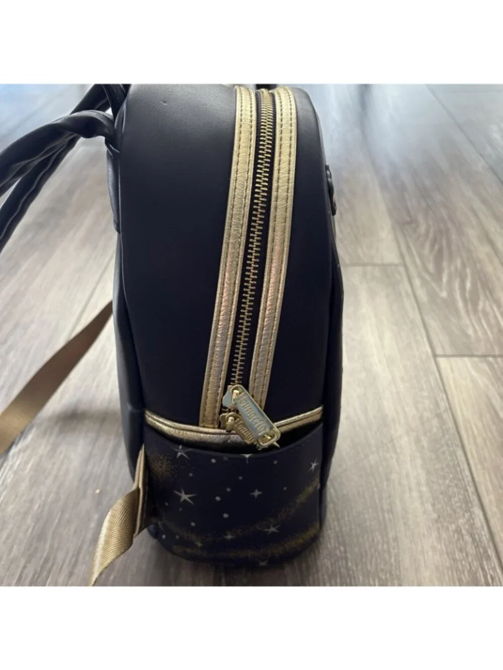 Disney Parks Wish Asha Loungefly Mini Backpack Navy Blue GOLD